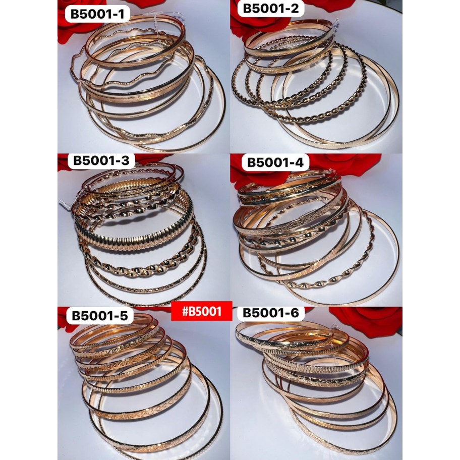JUEGO DE PULSERAS #B5001 P.U
