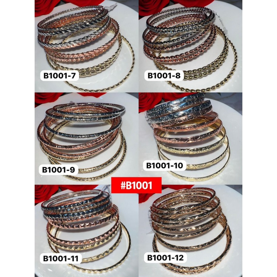 JUEGO DE PULSERAS #B1001 P.U