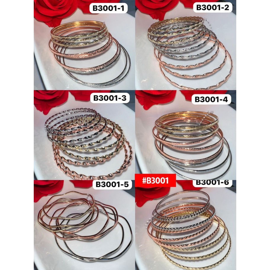 JUEGO DE PULSERAS #B3001 P.U