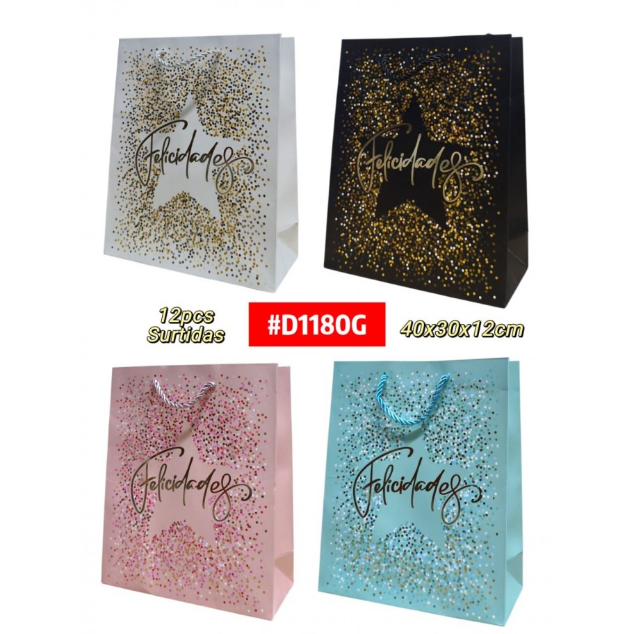 BOLSAS GRANDE DE REGALO 12uds #D1180G