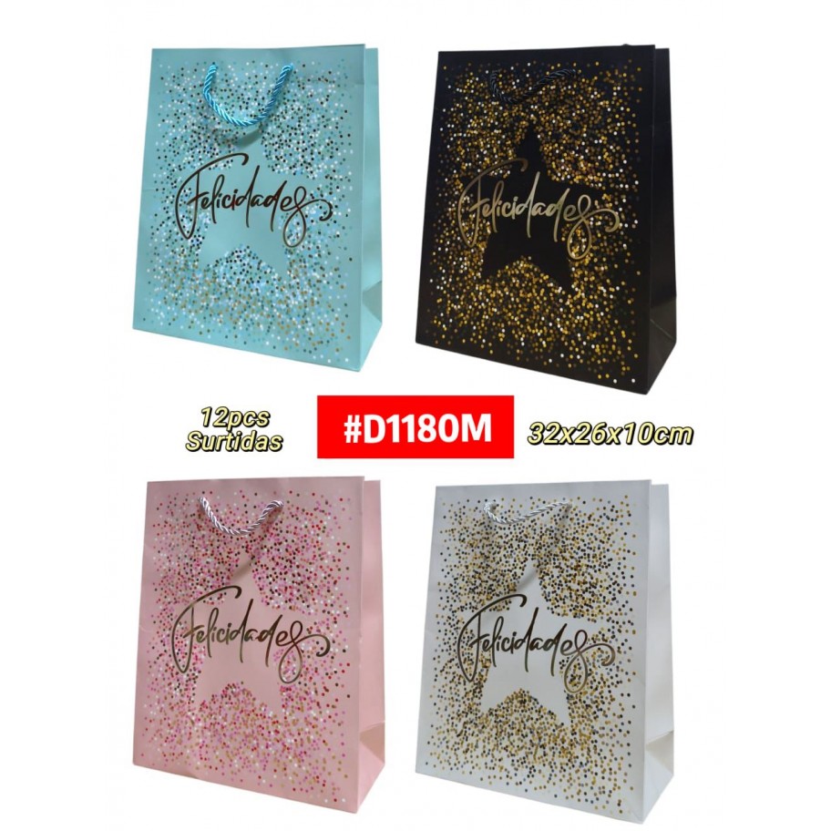BOLSAS MEDIANAS DE REGALO 12uds #D1180M