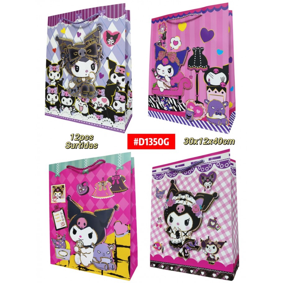 BOLSAS GRANDES DE REGALO KUROMI 12uds #D1350G
