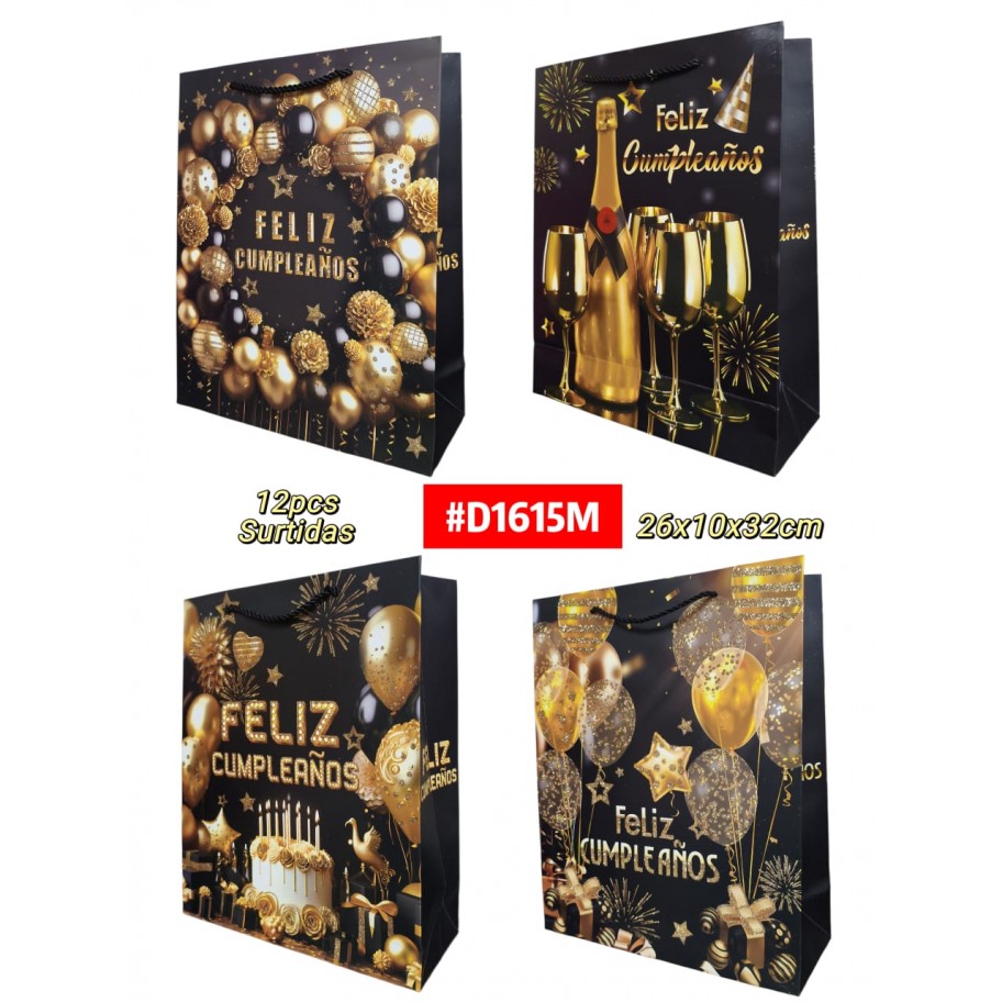 BOLSAS MEDIANAS DE REGALO 12uds #D1615M