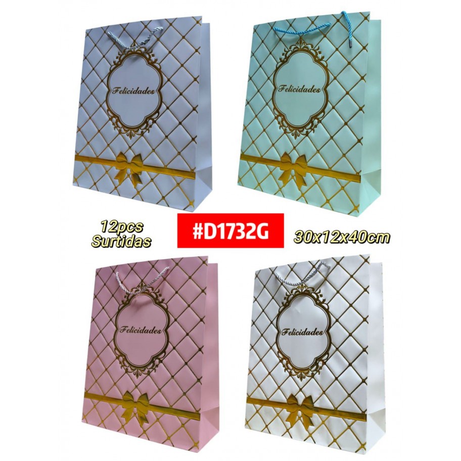 BOLSAS GRANDE DE REGALO 12uds #D1732G