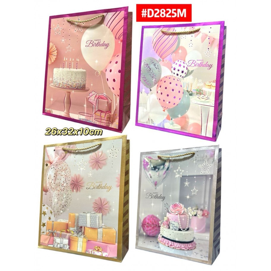 BOLSAS MEDIANAS DE REGALO 12uds #D2825M