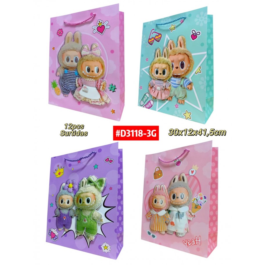 BOLSAS GRANDE DE REGALO  12uds #D3118-3G