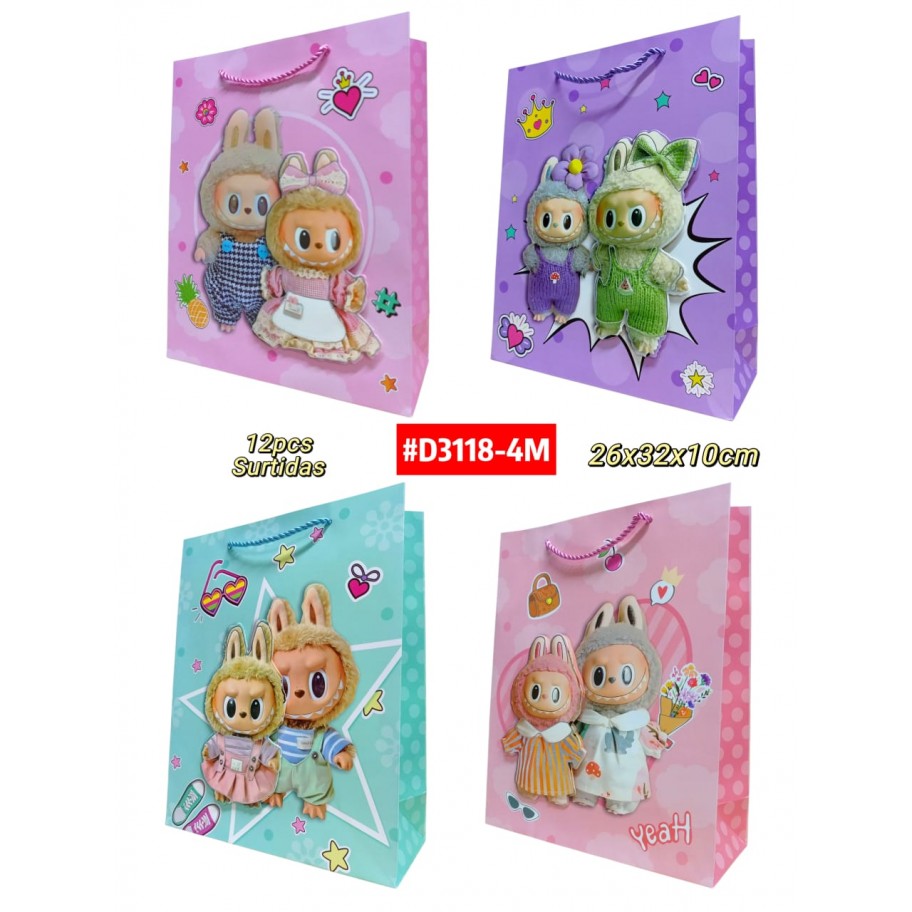BOLSAS MEDIANAS DE REGALO  12uds #D3118-4M