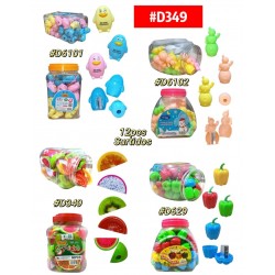 SACAPUNTAS DE FIGURAS *12uds #D349