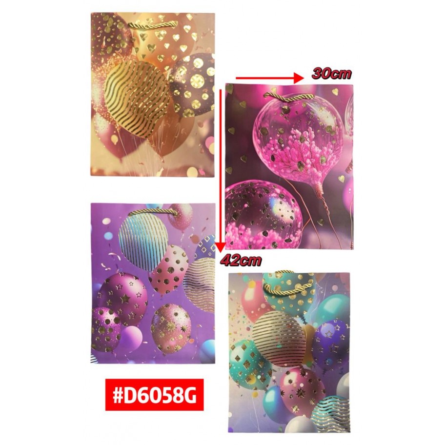 BOLSAS GRANDES DE REGALO 12uds #D6058G