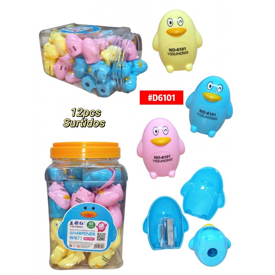 SACAPUNTAS FIGURA PINGÜINO *12uds #D6101