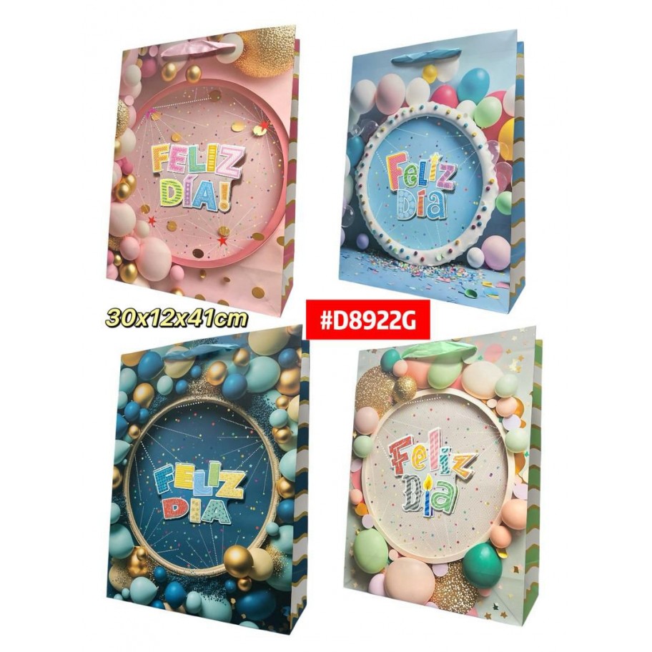 BOLSAS GRANDE DE REGALO 12uds #D8922G