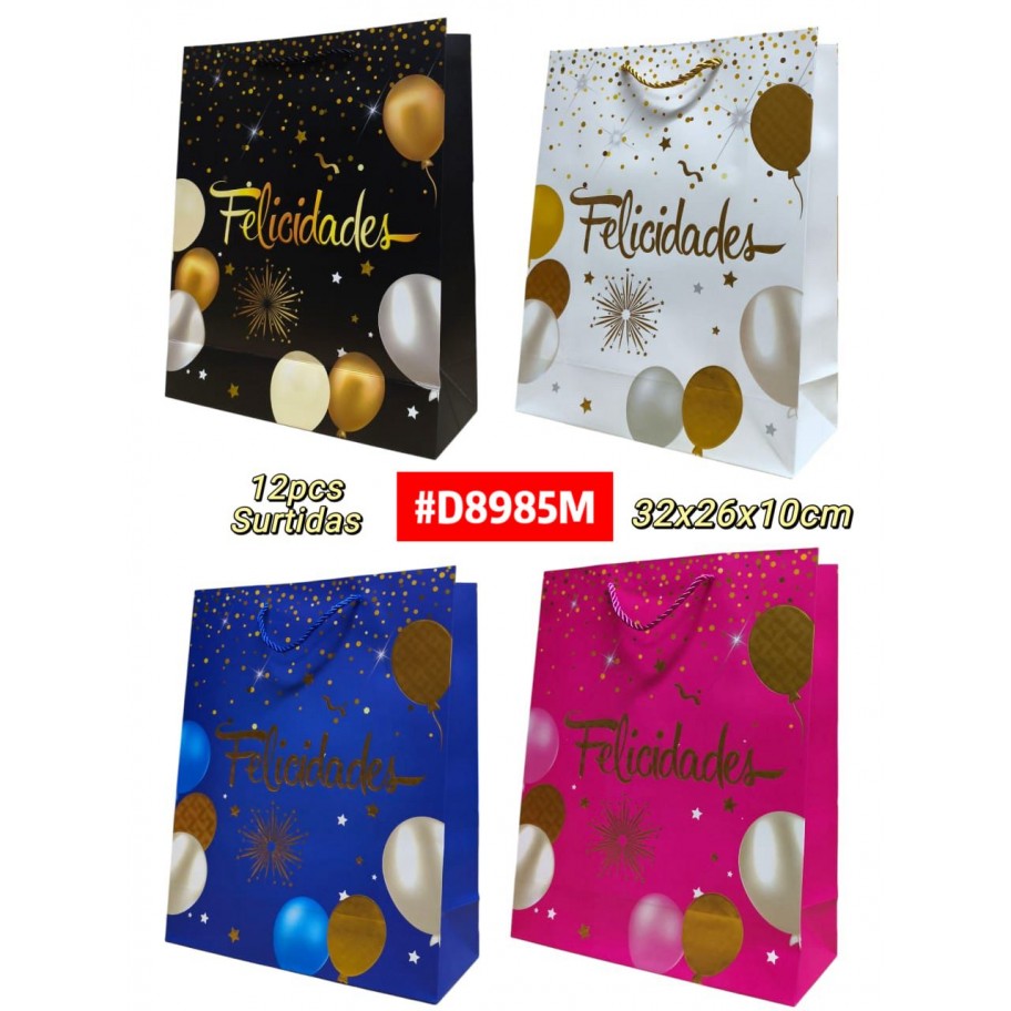 BOLSAS MEDIANAS DE REGALO 12uds #D8985M