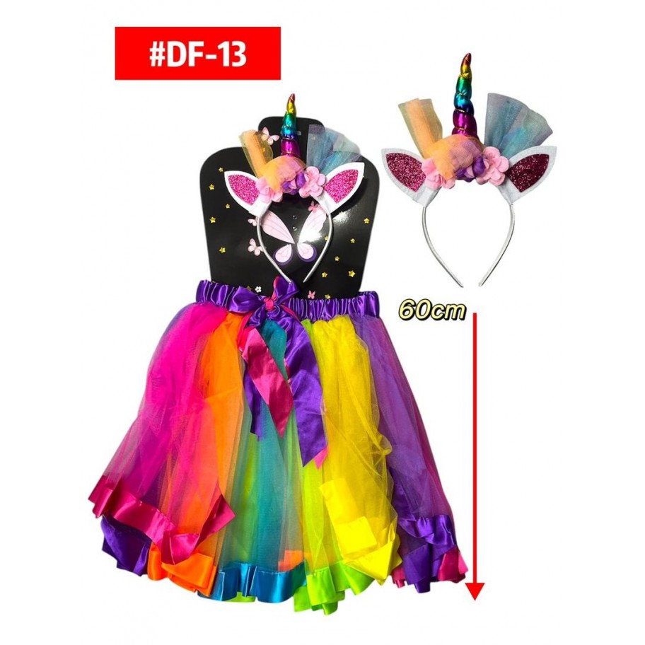 DISFRAZ UNICORNIO MULTICOLOR #DF-13