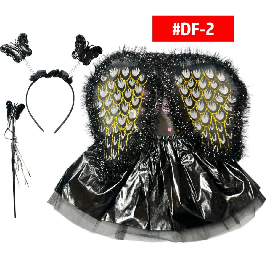 DISFRAZ ANGEL NEGRO #DF-2