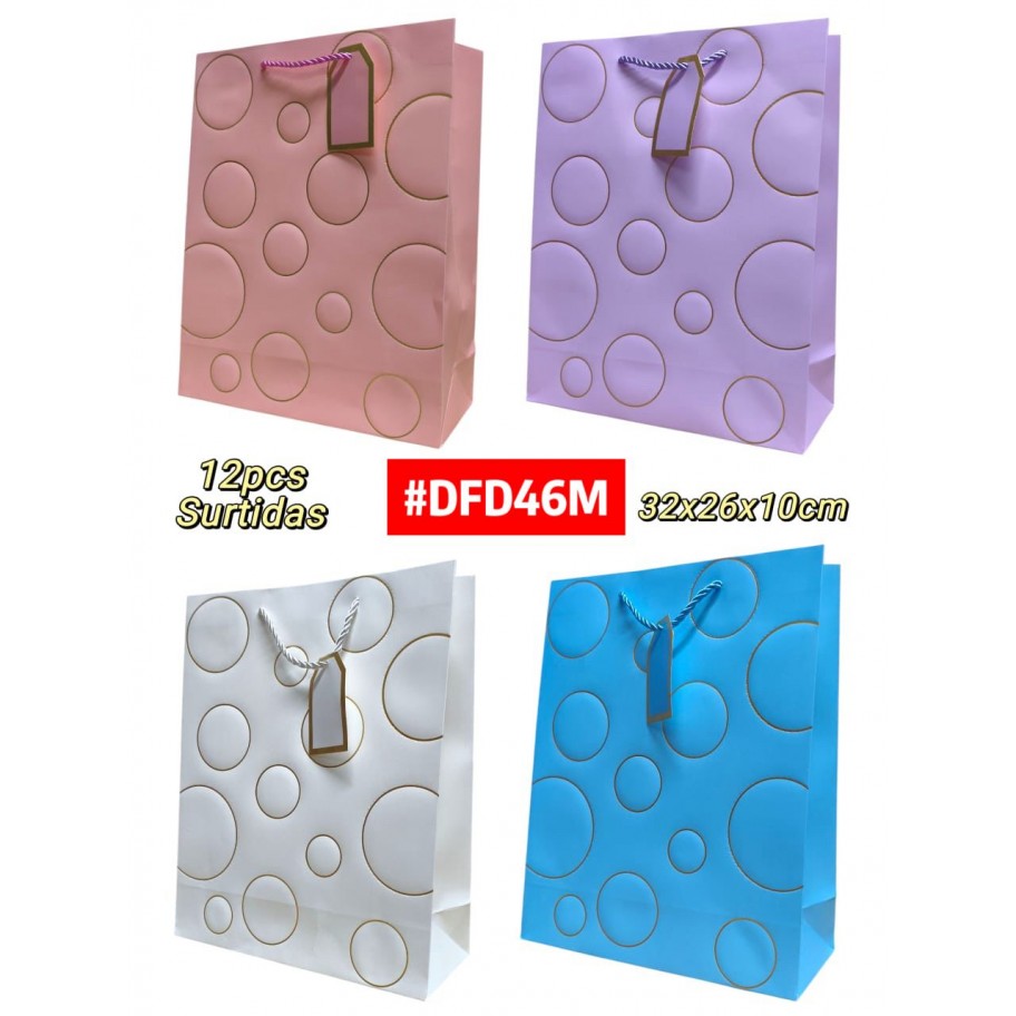 BOLSAS MEDIANAS DE REGALO 12uds #DFD46M