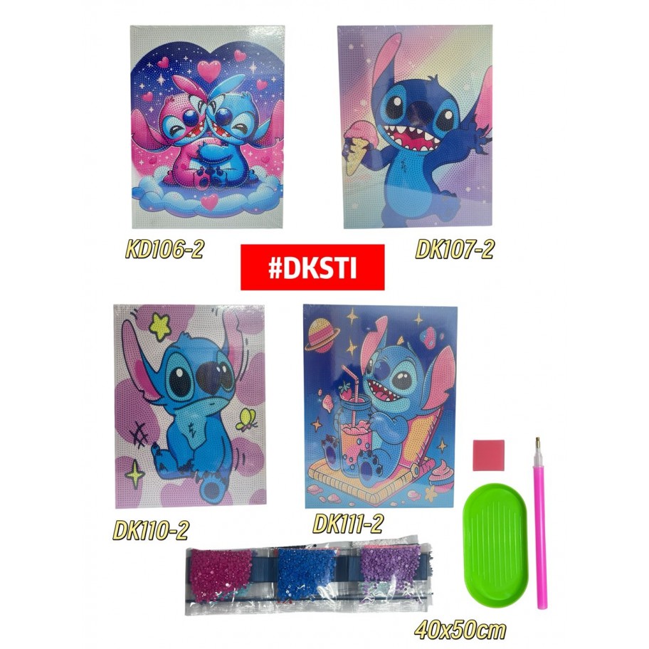 PINTURA DIAMANTE STITCH 40x50cm #DKSTI
