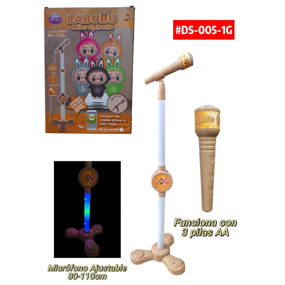 MICROFONO INFANTIL LABUBU #DS-005-1G PROMO