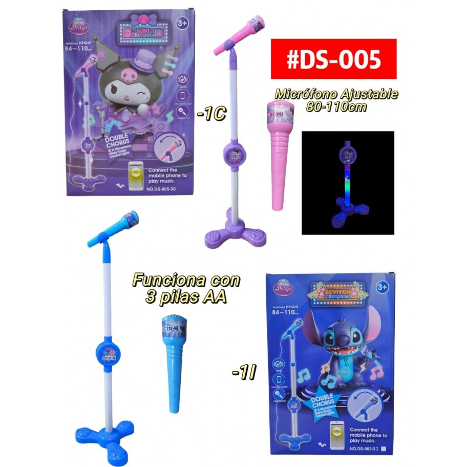 MICROFONO INFANTIL KUROMI STITCH #DS-005