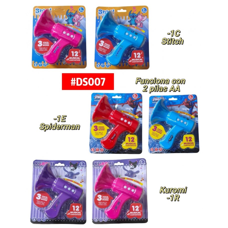 MEGAFONO MUSICAL INFANTIL #DS007 P.U