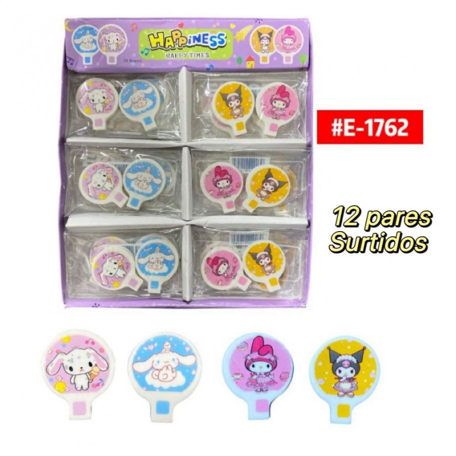 BORRADOR SANRIO *12 PARES #E-1762