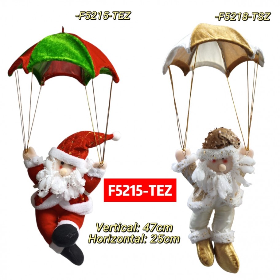 SANTA EN PARACAIDAS 47cm #F5215-TEZ
