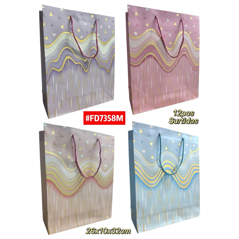 BOLSAS MEDIANAS DE REGALO 12uds #FD7358M