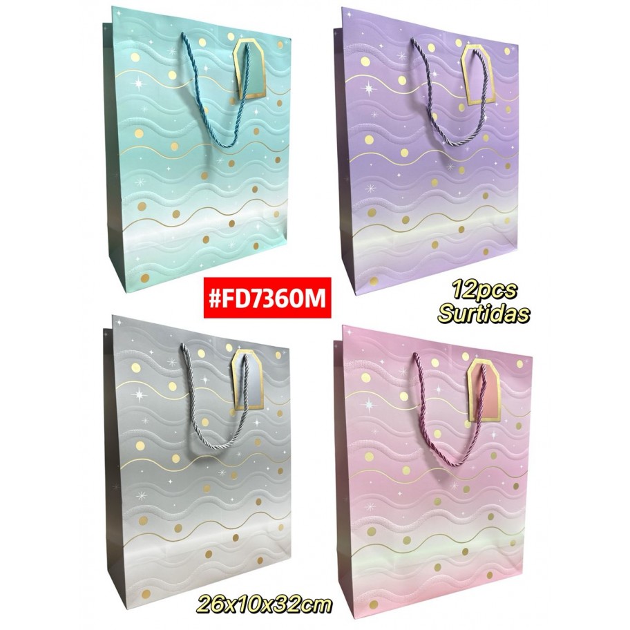 BOLSAS MEDIANAS DE REGALO 12uds #FD7360M