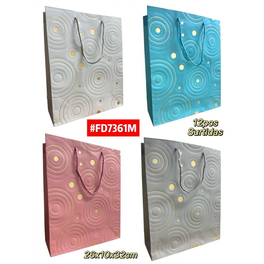 BOLSAS MEDIANAS DE REGALO 12uds #FD7361M