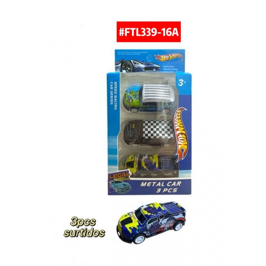 CARRITOS HOT WHEELS 3pcs #FTL339-16A