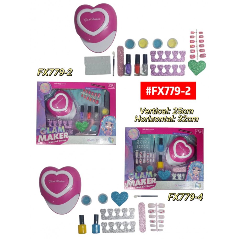 SET DE MANICURE CORAZON #FX779-2