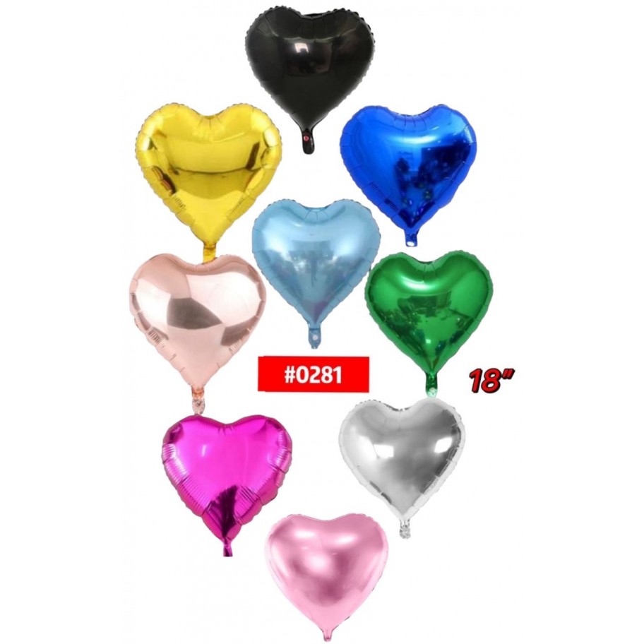 GLOBO FOIL 18" CORAZON GRANEL #0281