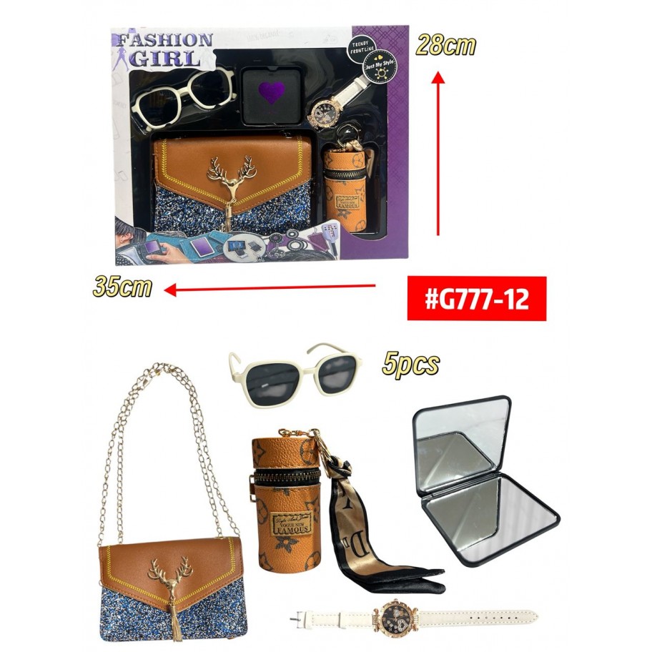 ESTUCHE DE MODA 5pcs #G777-12 P.U