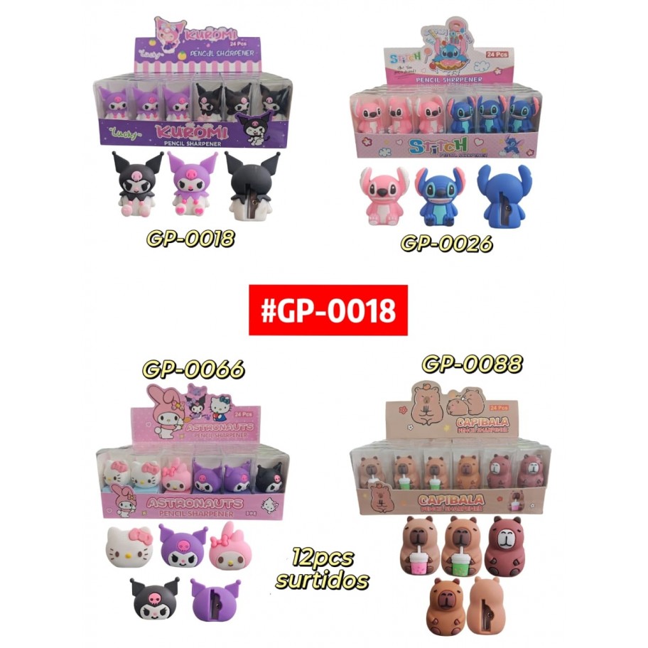 SACAPUNTAS SANRIO STITCH CAPYBARA *12 #GP-0018