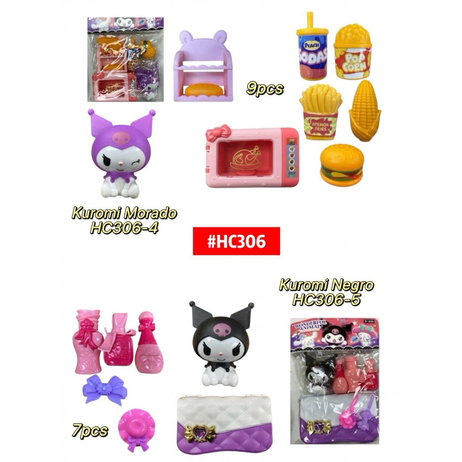 SET DE BELLEZA/COMIDA KUROMI  #HC306