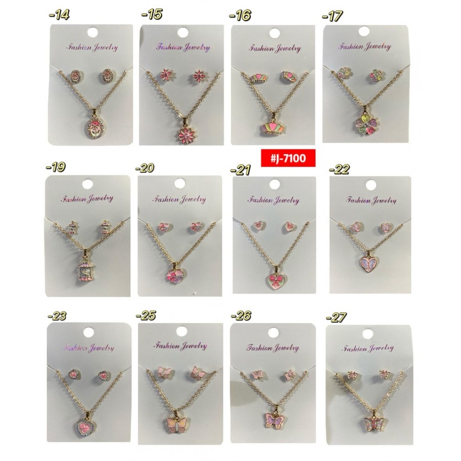 COLLAR CON ZARCILLOS  #J-7100 P.U