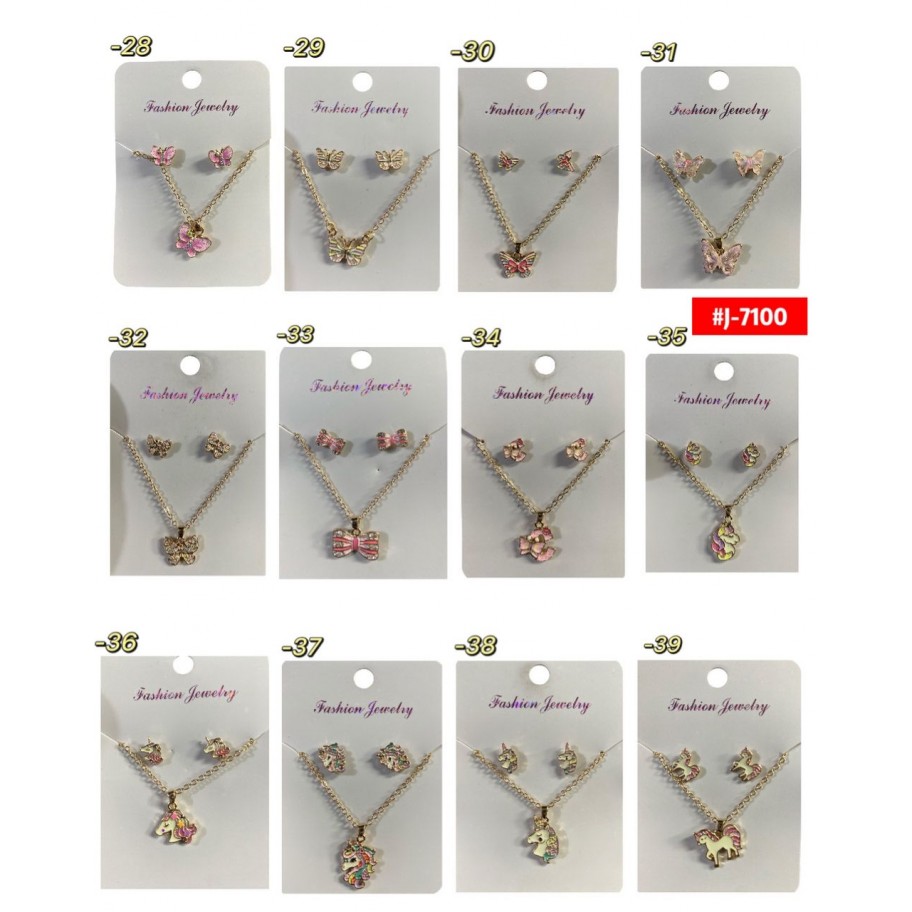 COLLAR CON ZARCILLOS  #J-7100 P.U