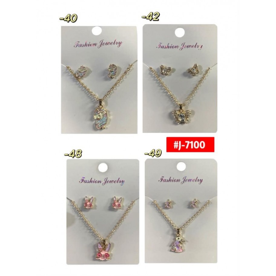 COLLAR CON ZARCILLOS  #J-7100 P.U