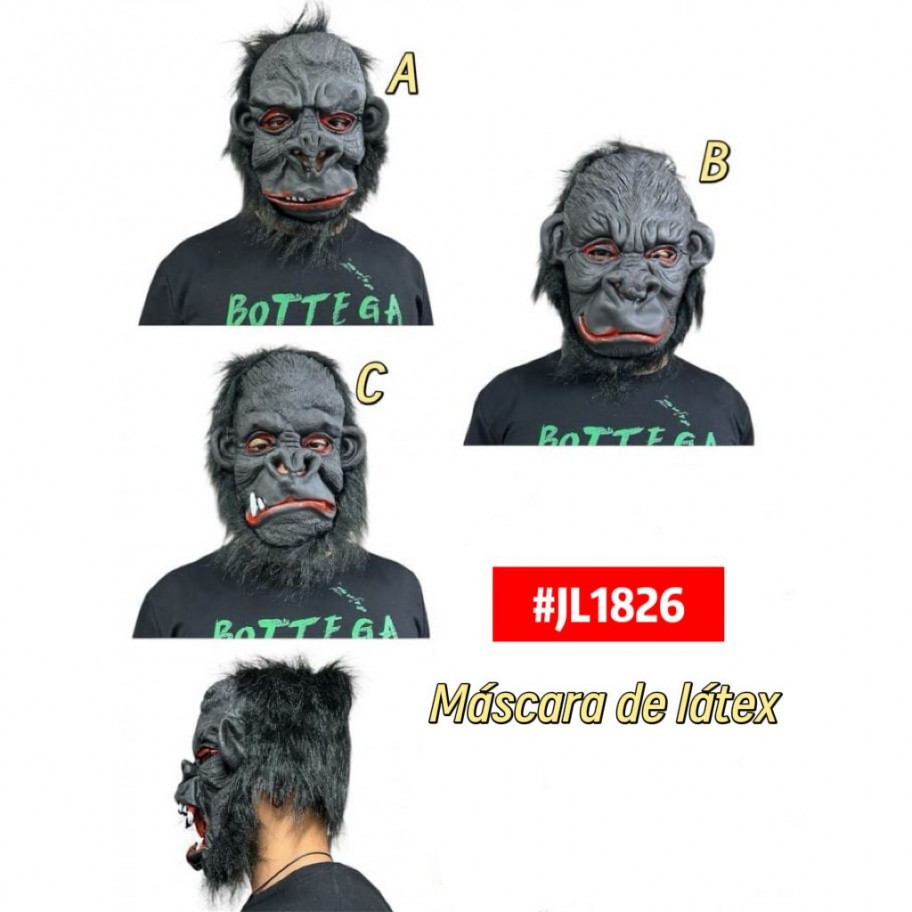 MASCARA GORILA DE LATEX #JL1826