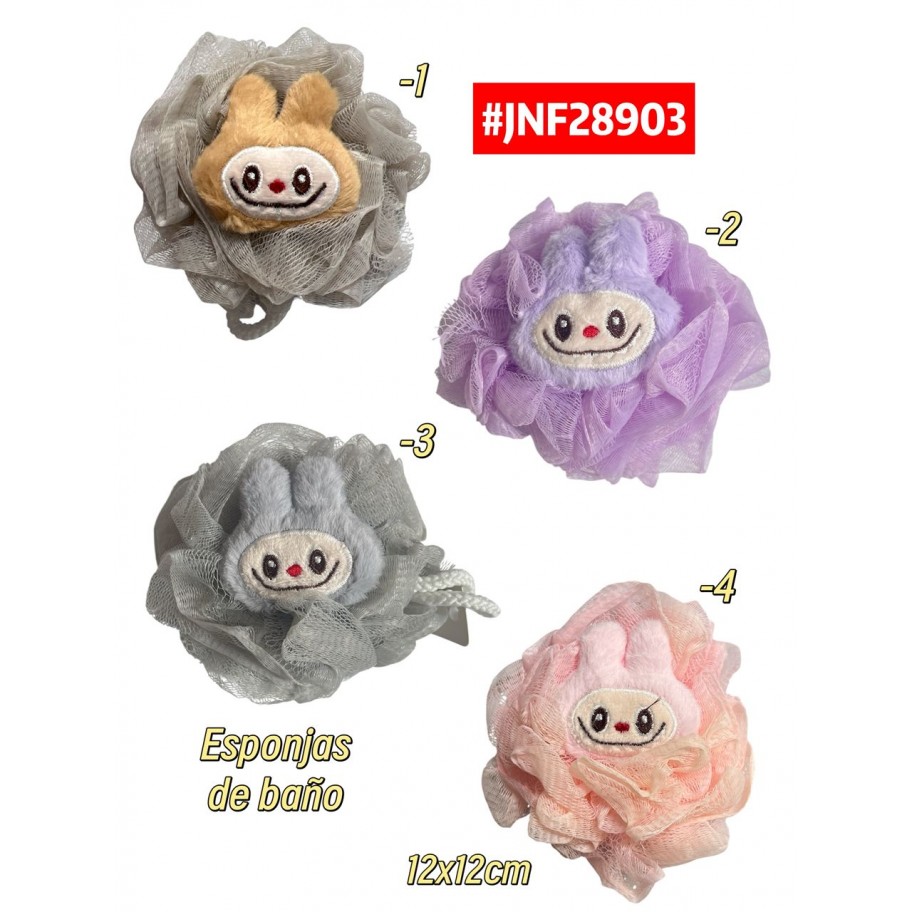 ESPONJA DE MALLA INFANTIL LABUBU #JNF28903