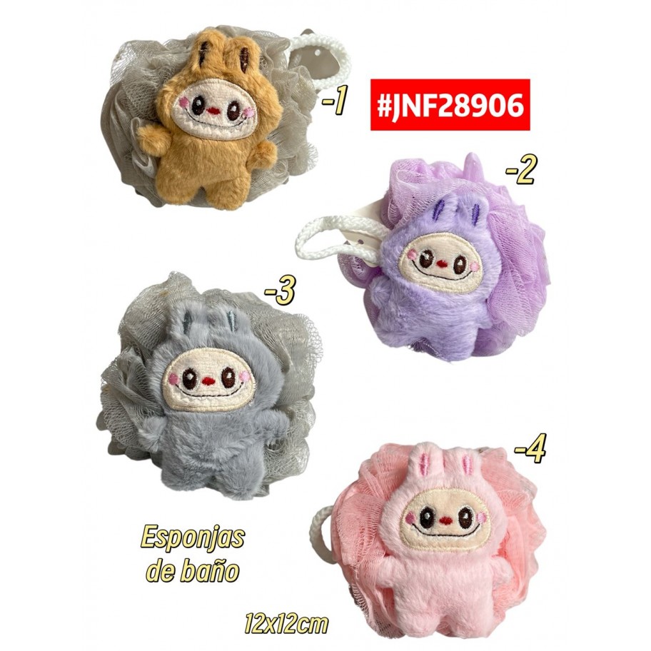 ESPONJA DE MALLA INFANTIL LABUBU #JNF28906