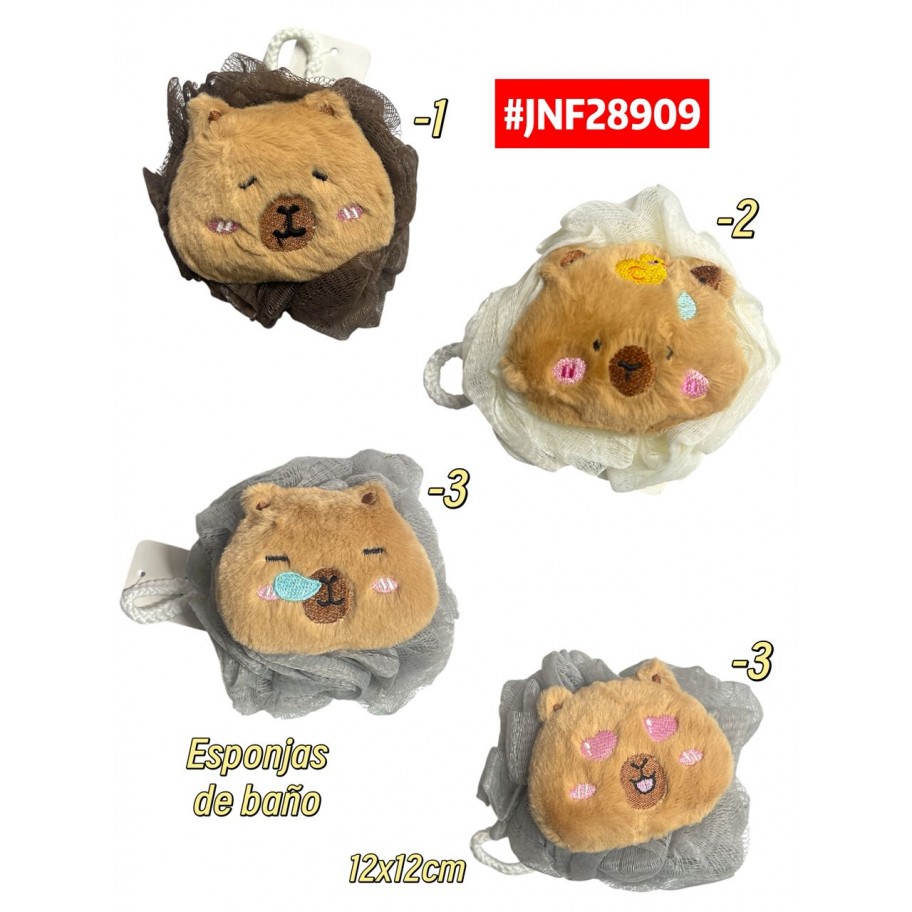 ESPONJA DE MALLA INFANTIL CAPYBARA #JNF28909