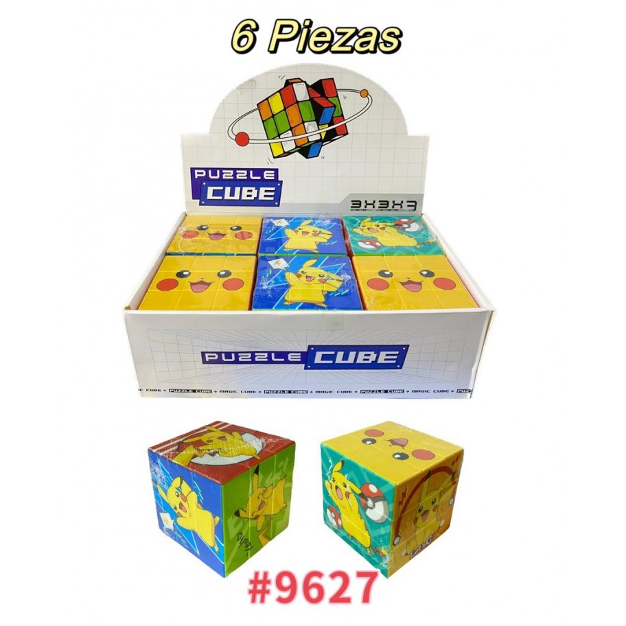 CUBO RUBIK PIKACHU 6pcs #9627