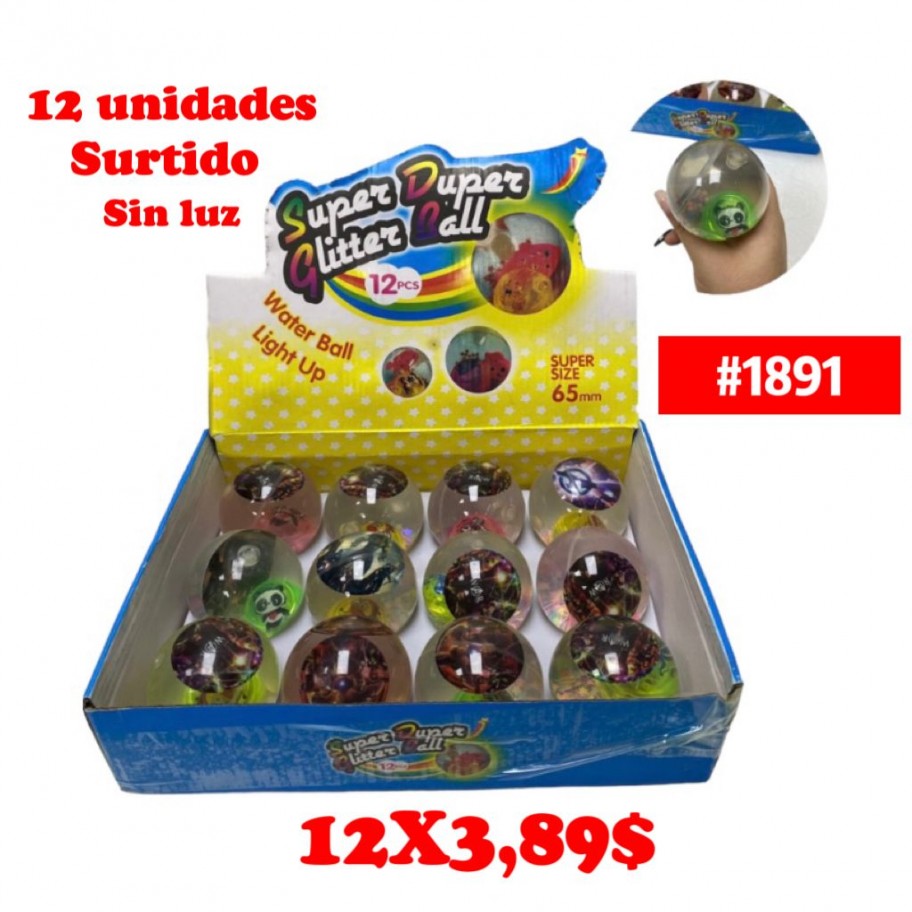 PELOTA SIN LUCES 12uds PROMOCION #1891