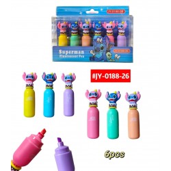 RESALTADORES STITCH 6uds #JY-0188-26 PROMO