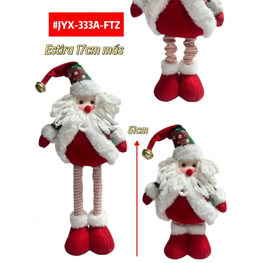 SANTA DE NAVIDAD AJUSTABLE 51cm #JYX-333A-FTZ