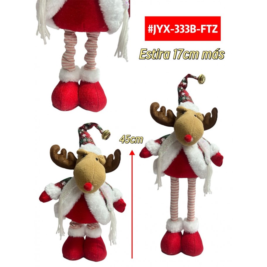 RENO DE NAVIDAD AJUSTABLE 45cm #JYX-333B-FTZ