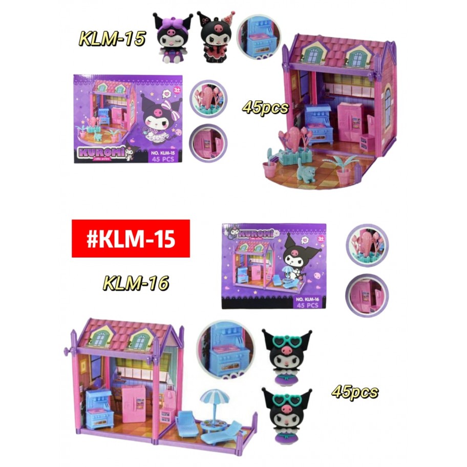 ESTUCHE CASITA KUROMI 45pcs #KLM-15 P.U