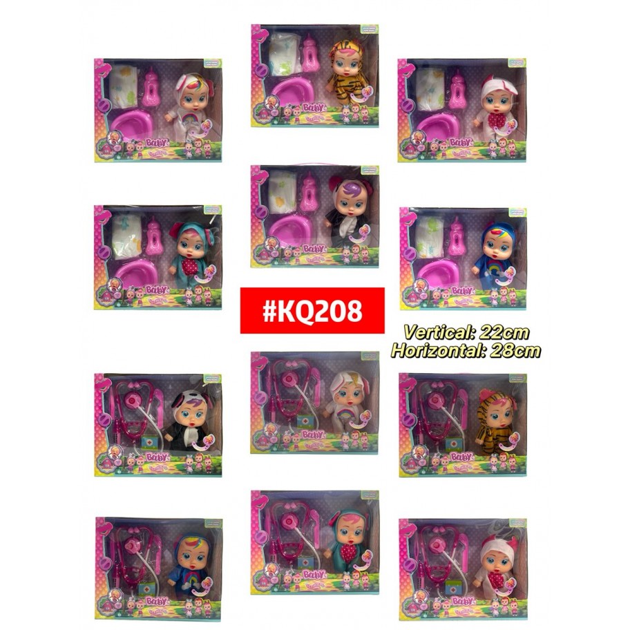 SET DE MUÑECA CRY BABY #KQ208