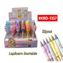 LAPICERO BORRABLE LABUBU 12uds #KRD-1357