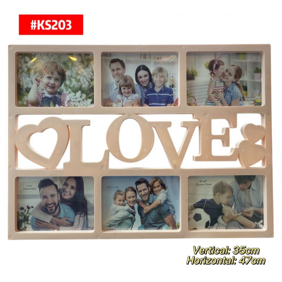 PORTARRETRATO 6 LOVE #KS203 P.U